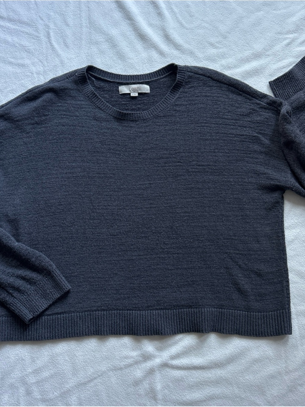 Loft Charcoal Gray Sweater Size XL